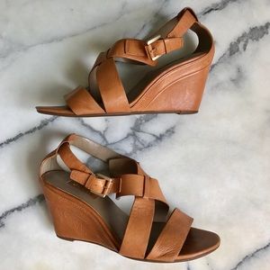 Ecco Leather Comfort Wedges Size 9